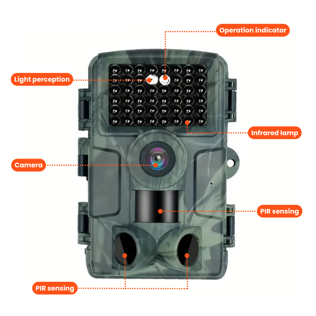 4K Ultra HD Wildkamera – 60MP mit App-Steuerung