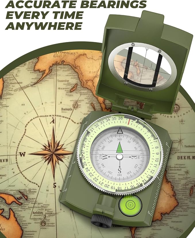 Wildaro – Professioneller Outdoor-Survival-Kompass mit klappbarem Design