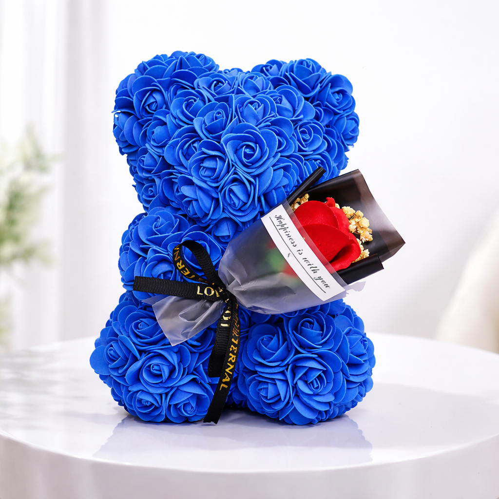 Kunstmatige rozenbeer, tafeldecoratie, romantische bloemendisplay en cadeau