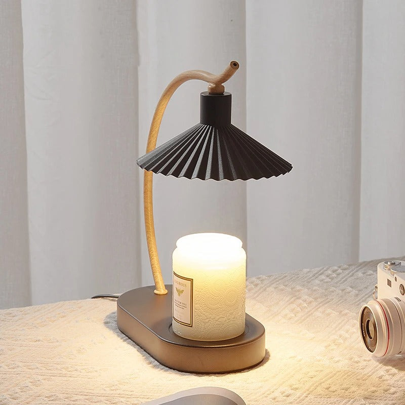 Nordisk LED-lampe til opvarmning af stearinlys, bordlampe