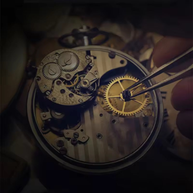 CopperTime antike Wanduhr mit industrieller Kupferoptik für Büro