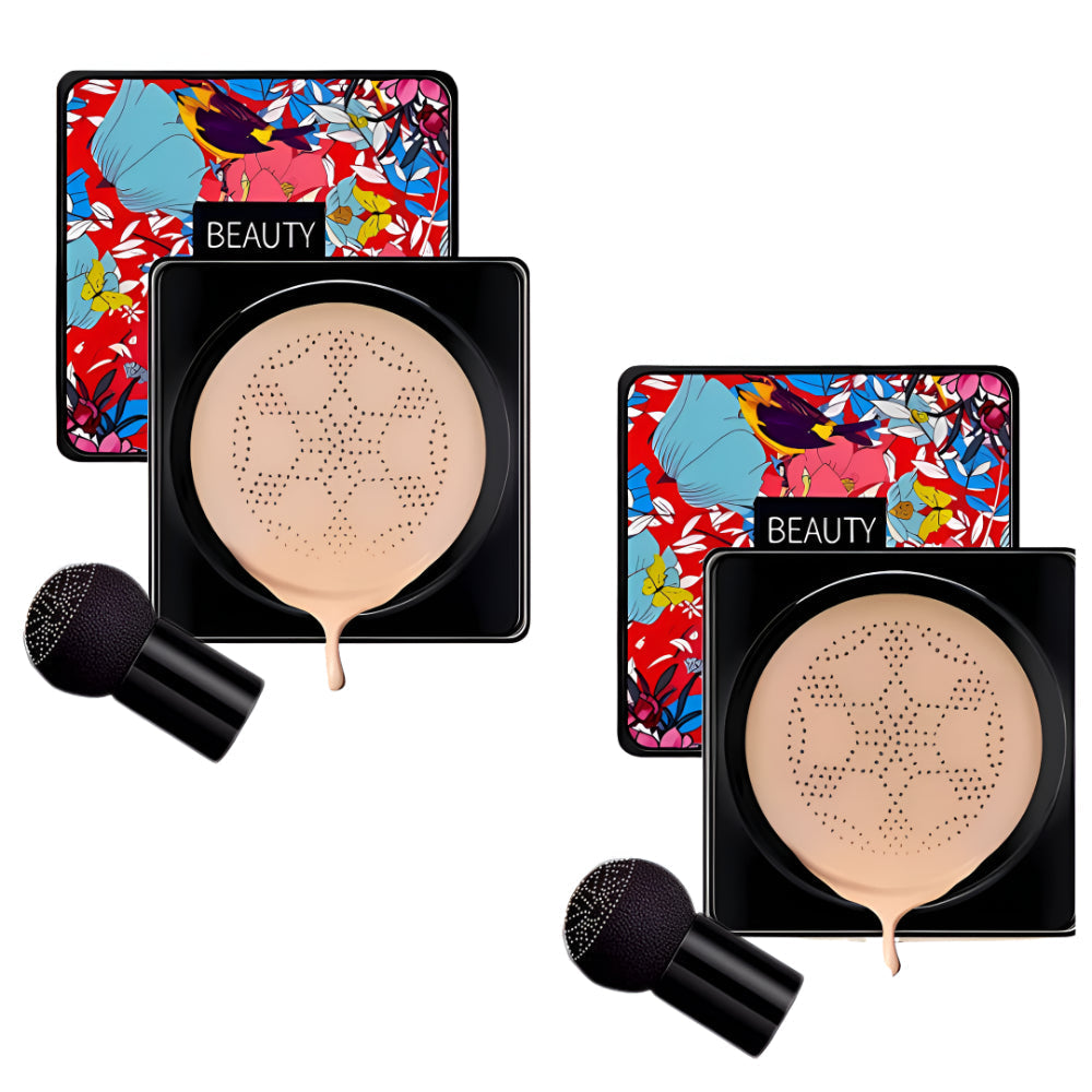 Cushion-foundation, makeupcreme i kompakt etui med svampeapplikator