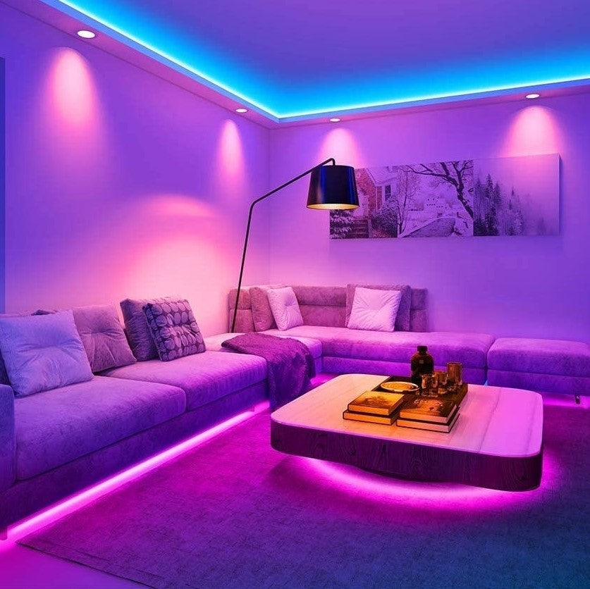 Flexible LED Light Strip with Remote Control and Adjustable Colours