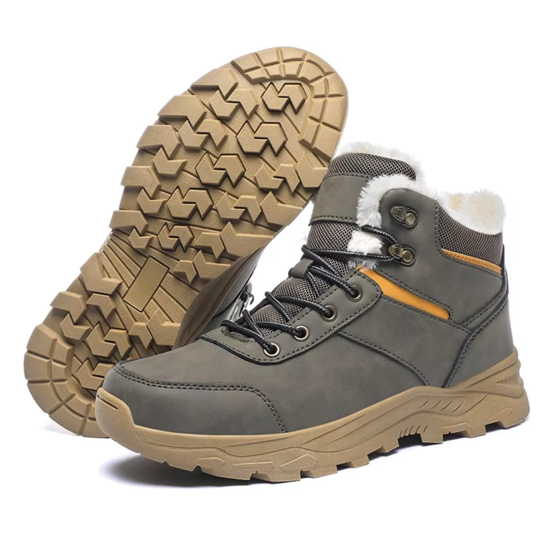 Herren Winter-Wanderschuhe – Plüschgefüttert & Wasserdicht