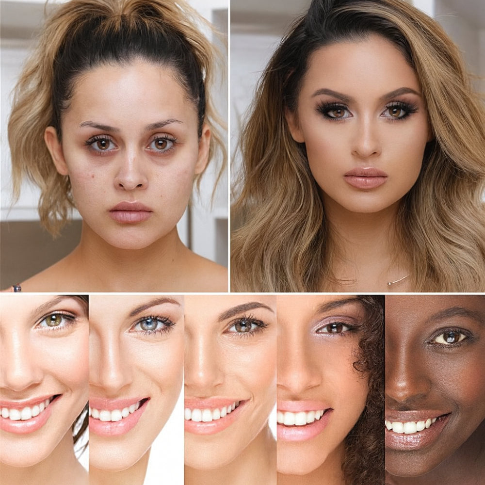 Cushion-kompakt med foundation, naturlig dækning og makeup-applikator, 20g