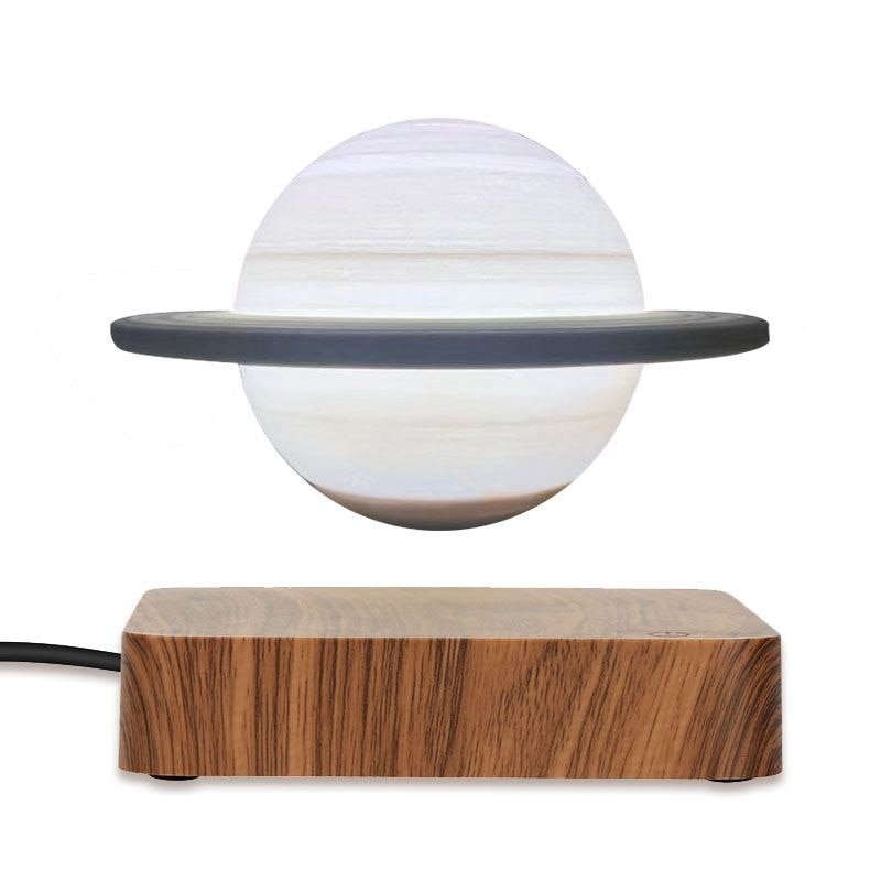 Svævende Saturn-lampe med magnetisk svævende design