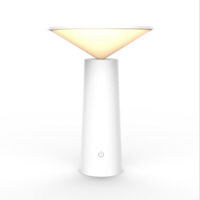 Moderne genopladelig LED-bordlampe med dæmpbar touchstyring