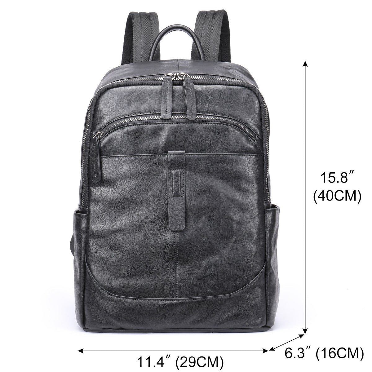 Prestige Voyager Leather Backpack Laptop Bag 15.6 Inch