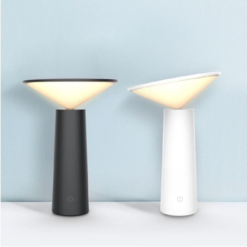 Rechargeable LED Table Lamp with Dimmable Light and Portable Design