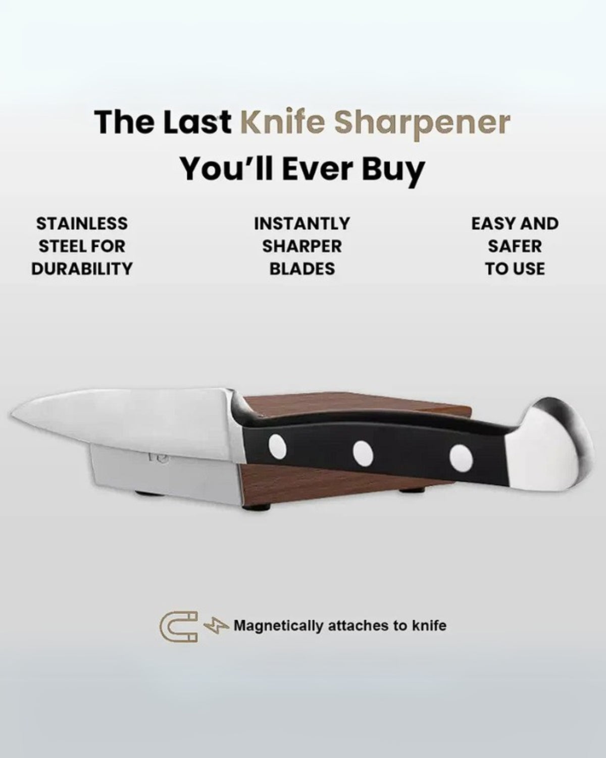 Rotating Knife Sharpener for Easy and Precise Knife Sharpening