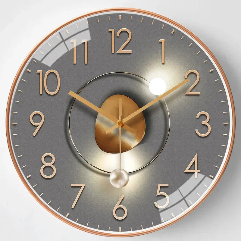 Leise Wanduhr Elegantes, nicht tickendes Design für Schlafzimmer und Büro