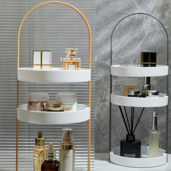 Stackable Makeup and Cosmetics Organizer with Space-Saving Design