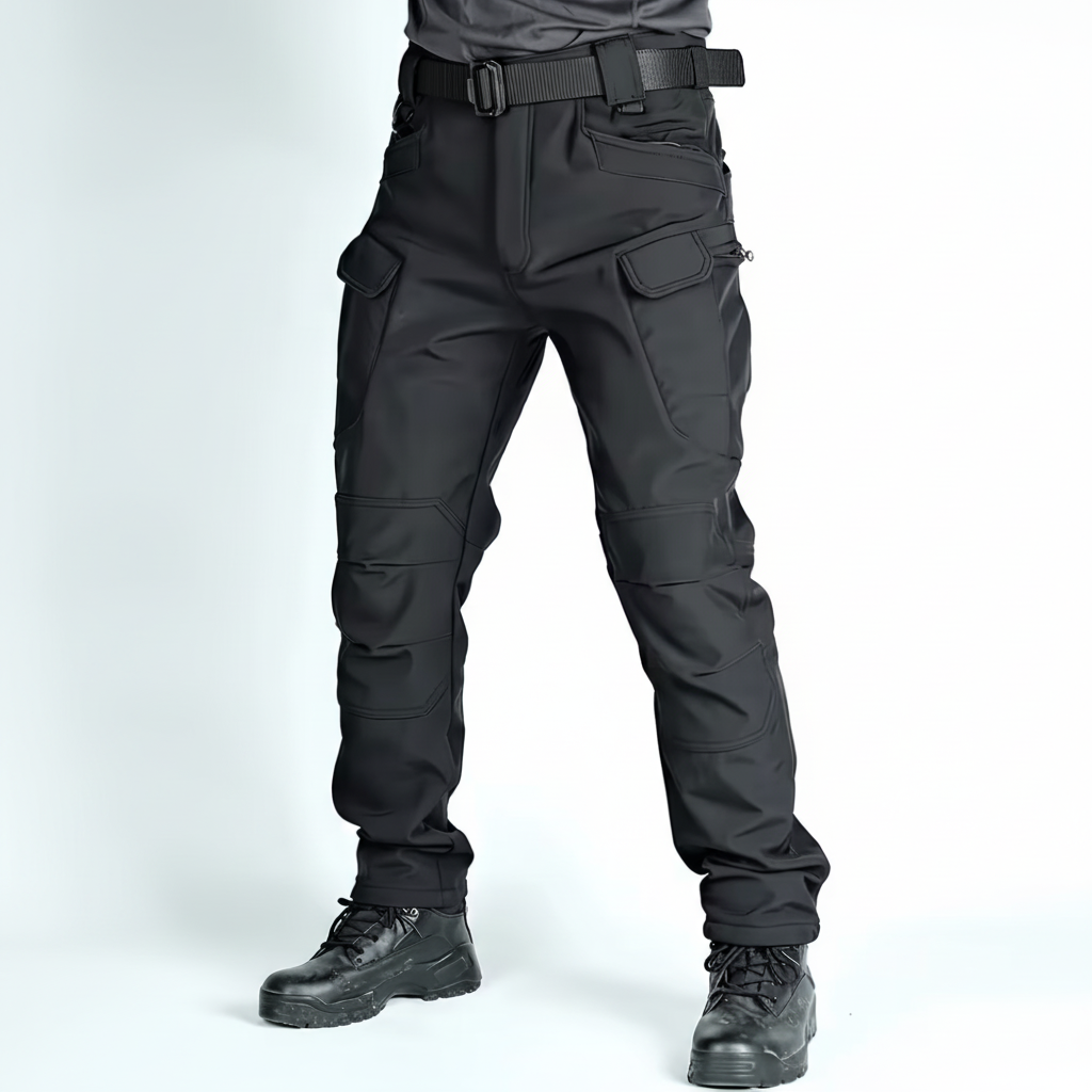 Tactical Fleece Lined Cargo Pants Multi Pocket Casual Outdoor Trousers
