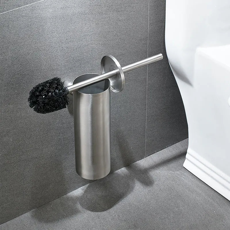Vægmonteret toiletbørsteholder i rustfrit stål til moderne badeværelser