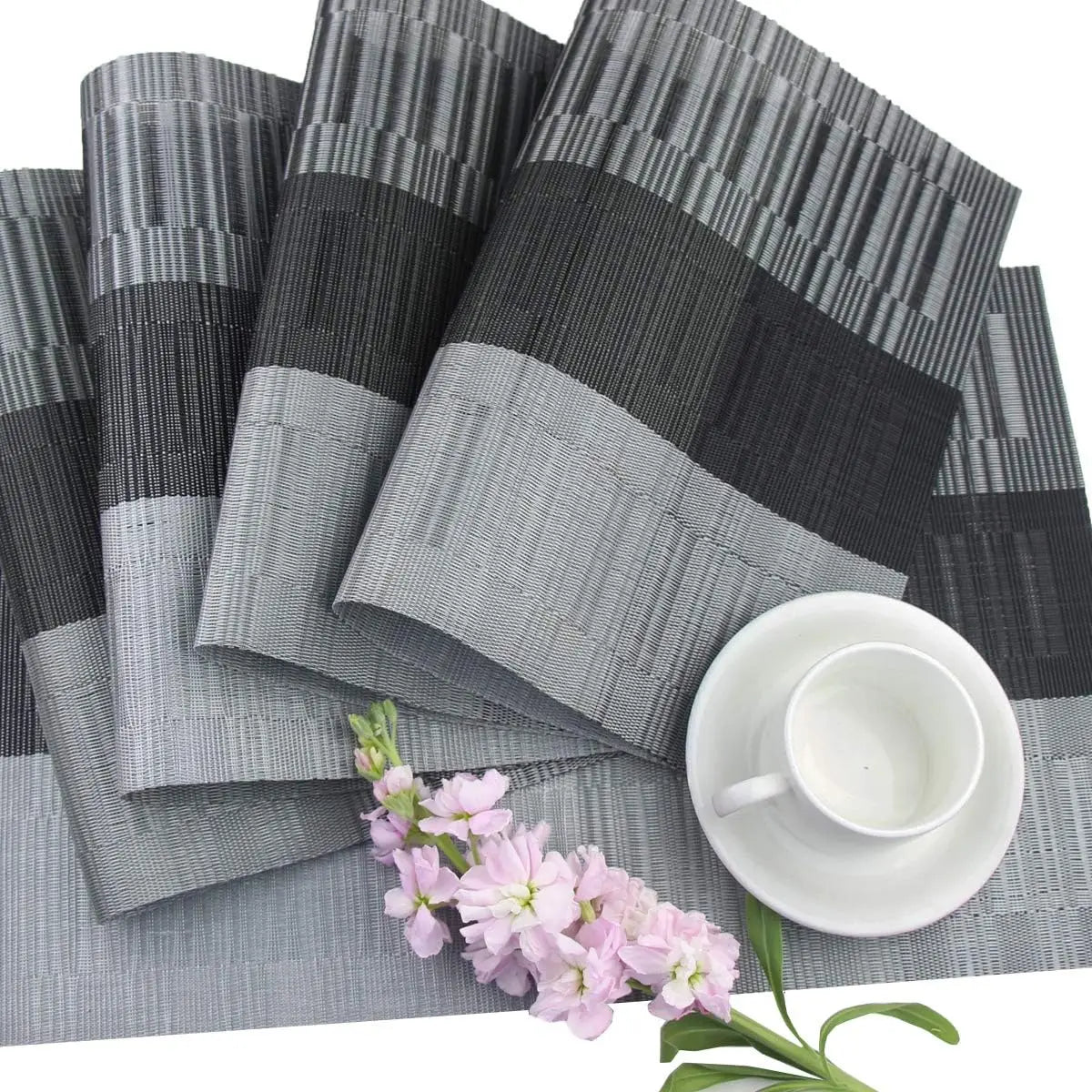 Wasbare vinylplacemats met hittebestendig, antislip- en waterafstotend ontwerp