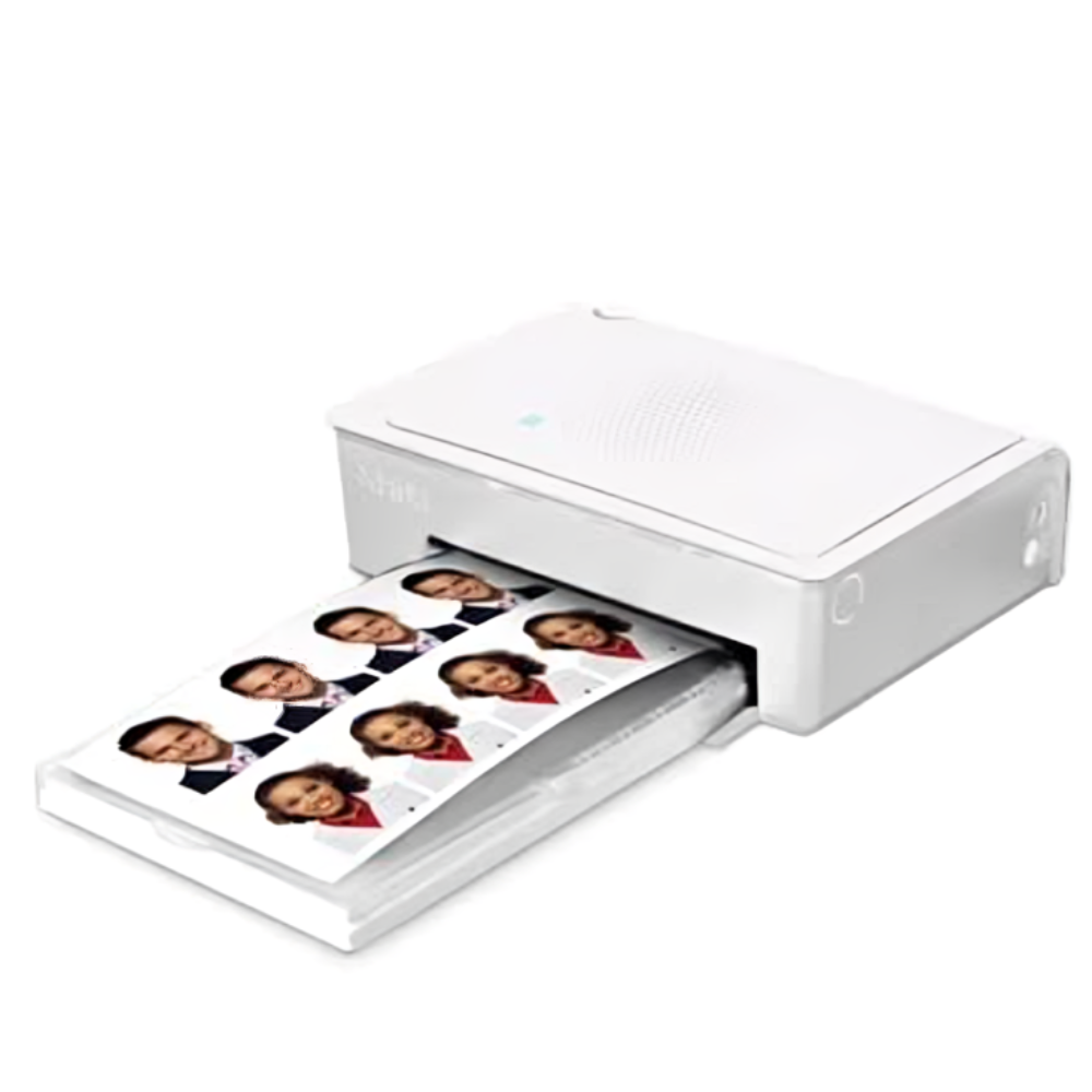 Trådløs smartphone-fotoprinter, 4x6, farvetermisk printenhed