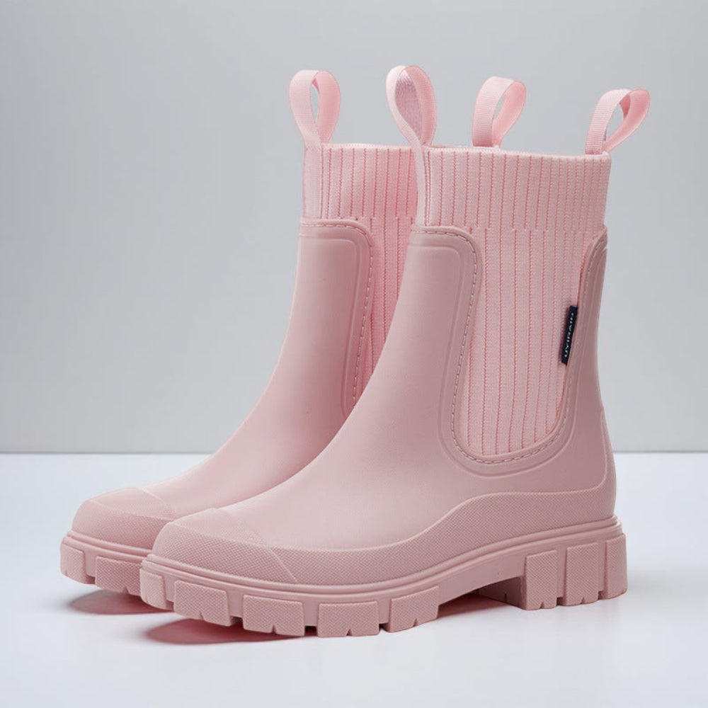 Women's Ankle Chelsea Boots Waterproof Grip Sole Outdoor Casual