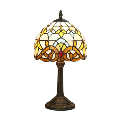 Stained Glass Tiffany Style Table Lamp for Warm Ambient Home Lighting