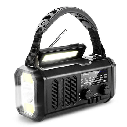 Professionele noodradio – op zonne-energie en handkurk aangedreven – essentieel voor noodgevallen