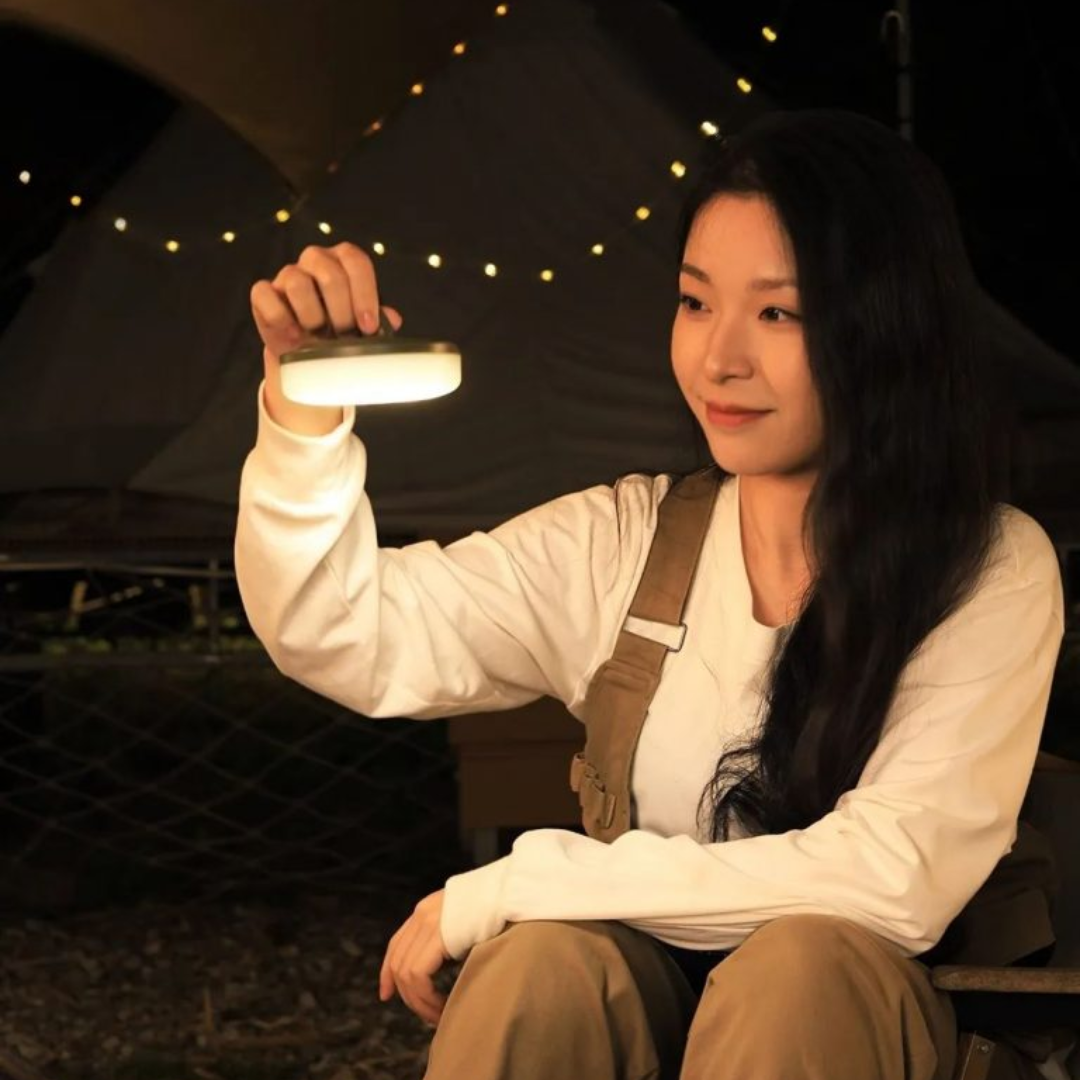 Rul-op LED campinglys – 10M USB genopladelig og vandtæt