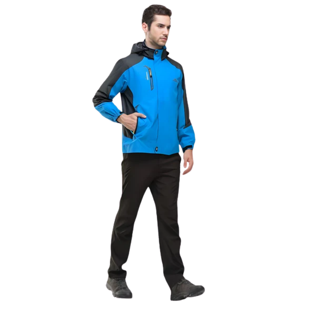 Herren Wasserdichte Trekkingjacke – Leicht & Winddicht