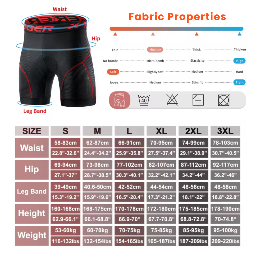 Fietsshorts – korte lengte – 3D gelvulling