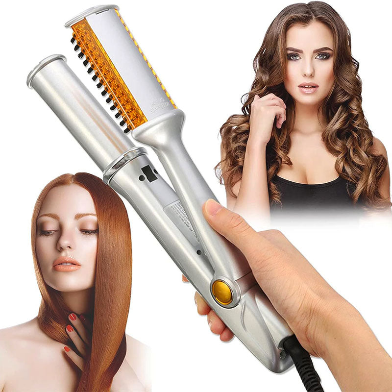 2 in 1 Rotating Hair Brush for Styling and Smoothing