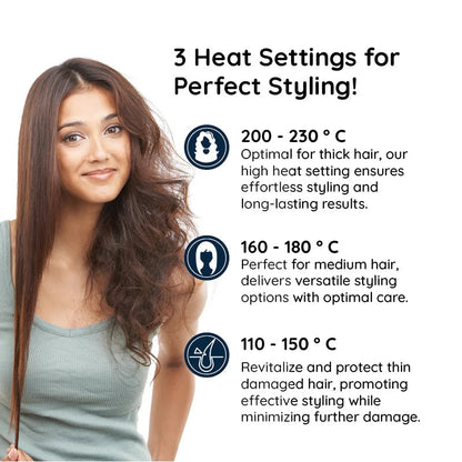2 in 1 Rotating Hair Brush for Styling and Smoothing