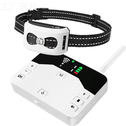 2 in 1 Wireless Dog Fence and Training Collar with Waterproof Design and Adjustable Range