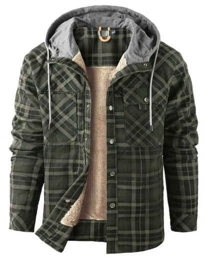 Flanelljacke Kariertes Hemdjacke Warme Winterjacke Wasserdicht