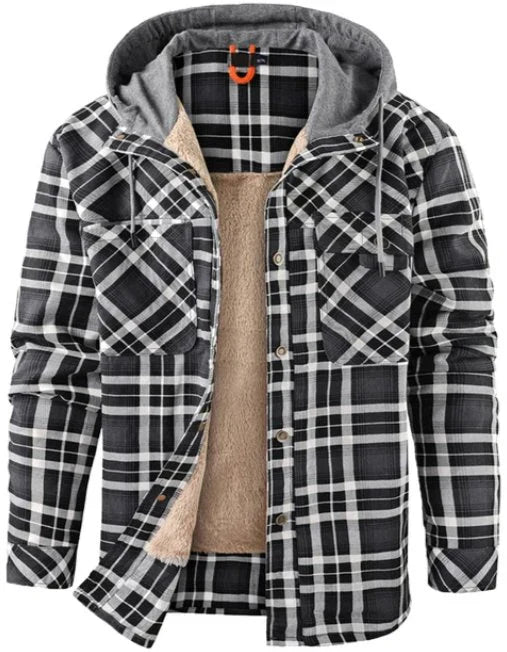 Flanelljacke Kariertes Hemdjacke Warme Winterjacke Wasserdicht