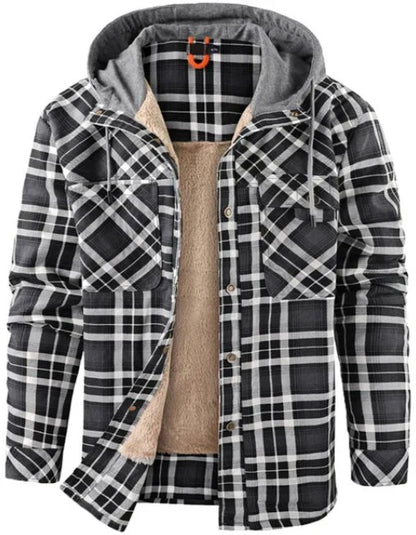 Flanelljacke Kariertes Hemdjacke Warme Winterjacke Wasserdicht