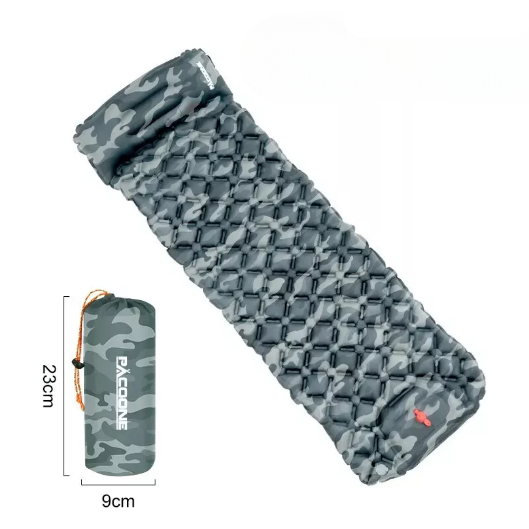 Ultralicht zelfopblazend campingmatje – compact en comfortabel voor wandelen en trekking