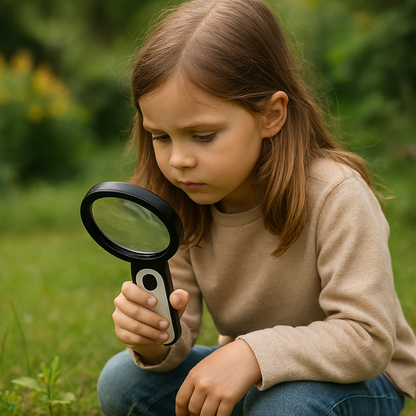 20X Handheld Magnifier for Reading with Clear Lens Design