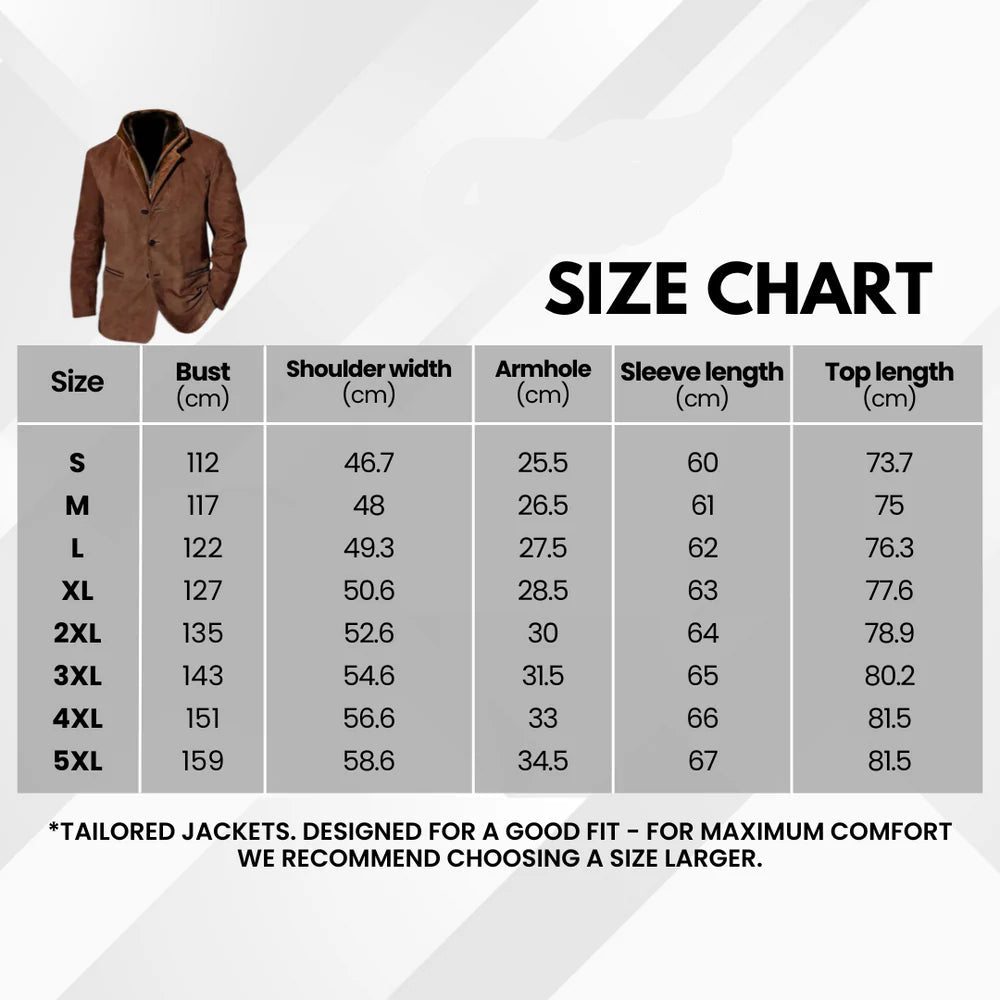 Joachim vintage heren suède jas met leren accenten slim fit casual buitenkleding