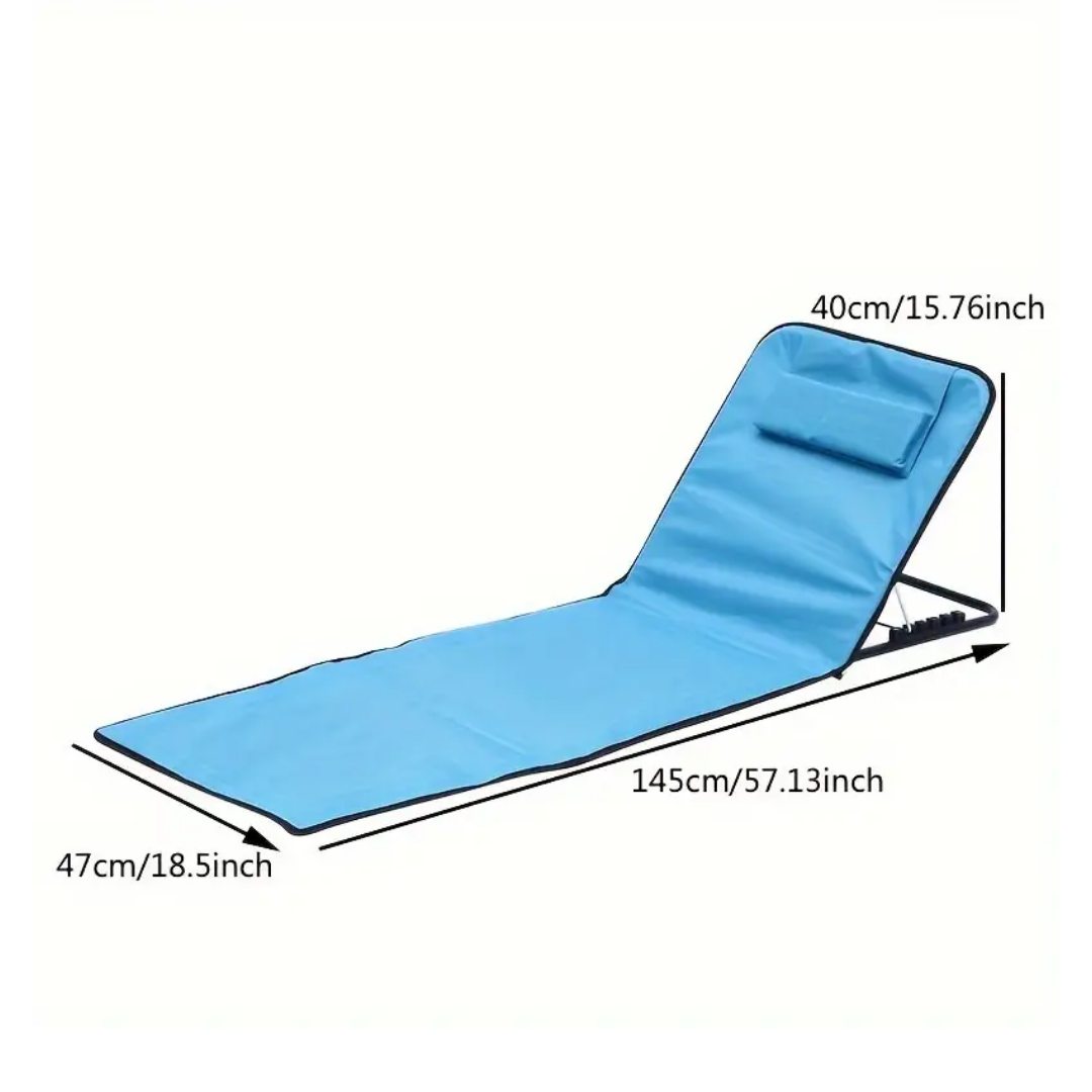 Inklapbare strandmat met rugleuning – Ultiem comfort voor ontspanning