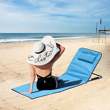 Inklapbare strandmat met rugleuning – Ultiem comfort voor ontspanning