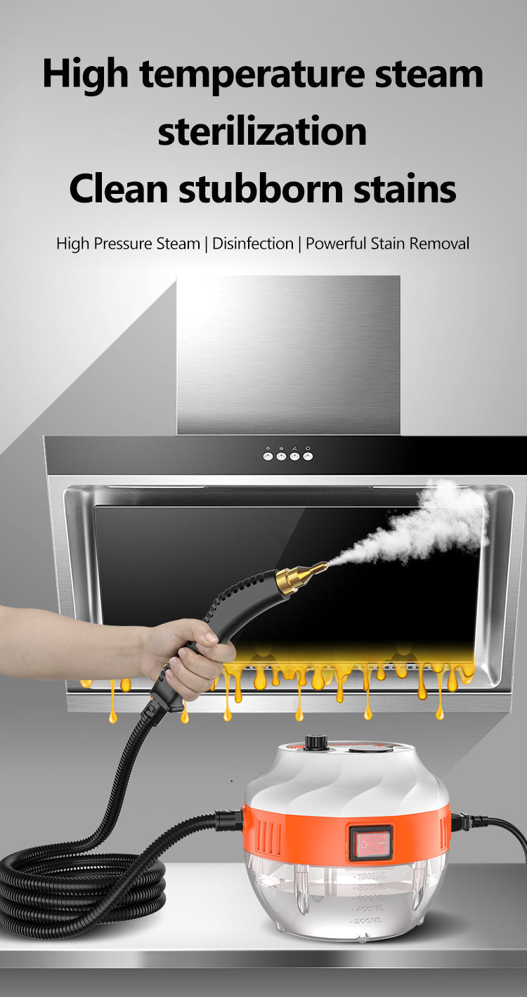 2800W High Pressure Steam Cleaner for Deep and Effortless Cleaning