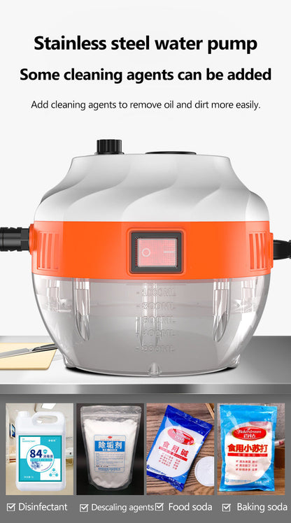 2800W High Pressure Steam Cleaner for Deep and Effortless Cleaning