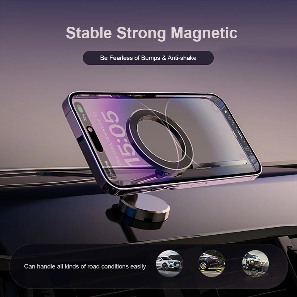 360° Foldable Magnetic Car Phone Holder Adjustable Mount