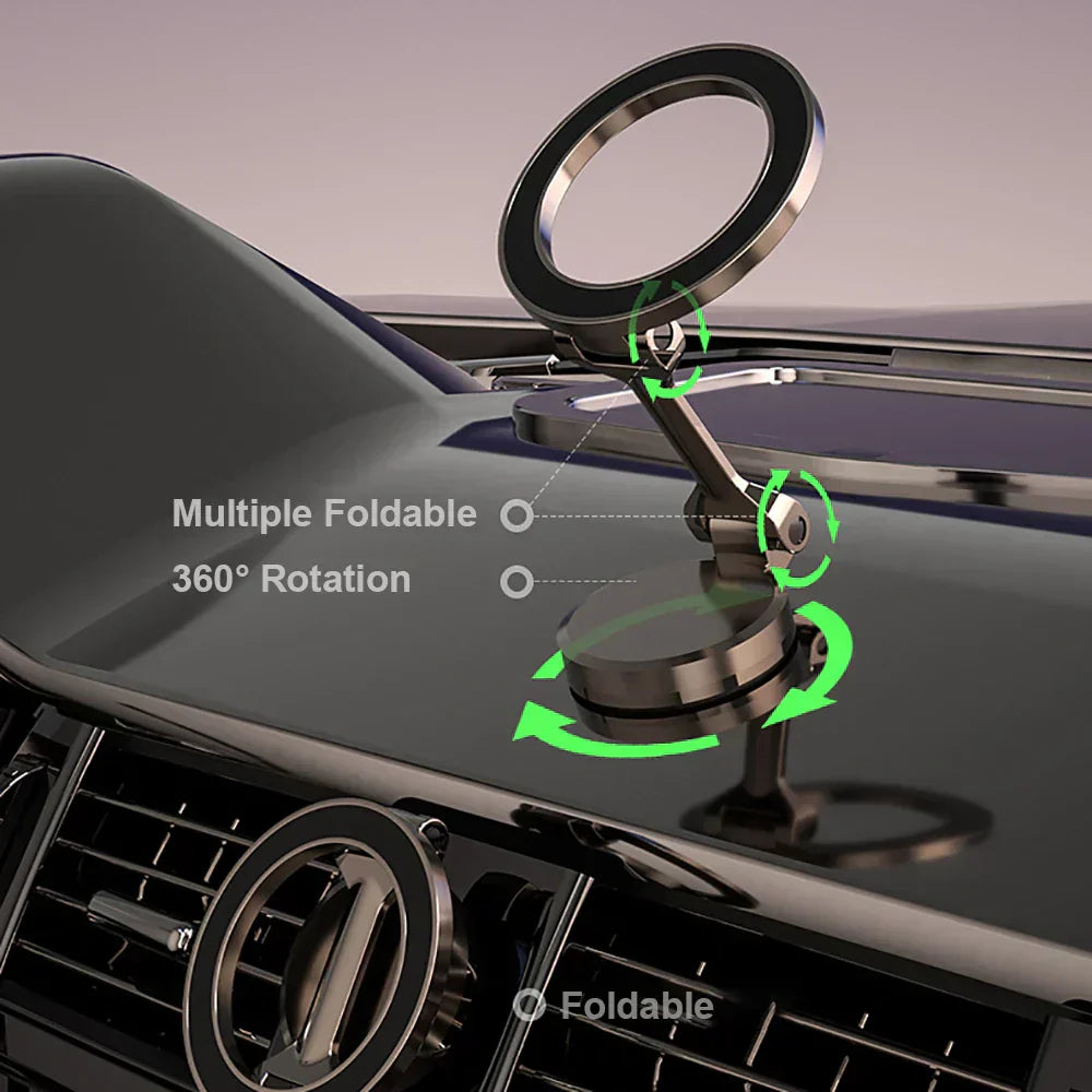 360° Foldable Magnetic Car Phone Holder Adjustable Mount