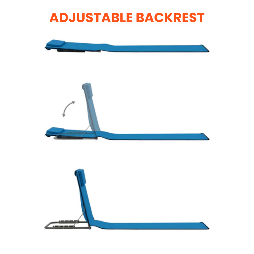 Inklapbare strandmat met rugleuning – Ultiem comfort voor ontspanning