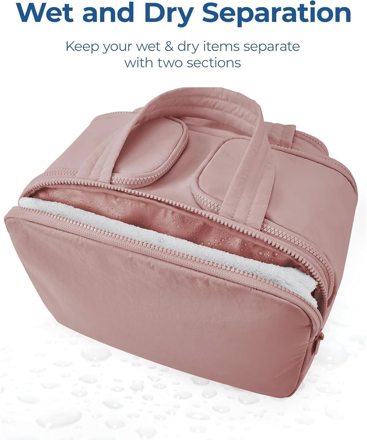 4 in 1 Puffy Toiletry Bag for Women Large Makeup and Skincare Organizer