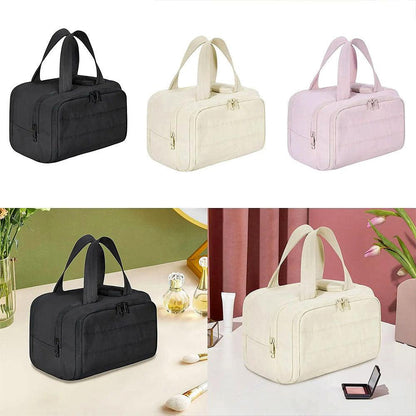 4 in 1 Puffy Toiletry Bag for Women Large Makeup and Skincare Organizer
