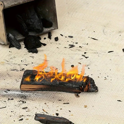 Brandhæmmende måtte – beskyttelse til grill og bålplads