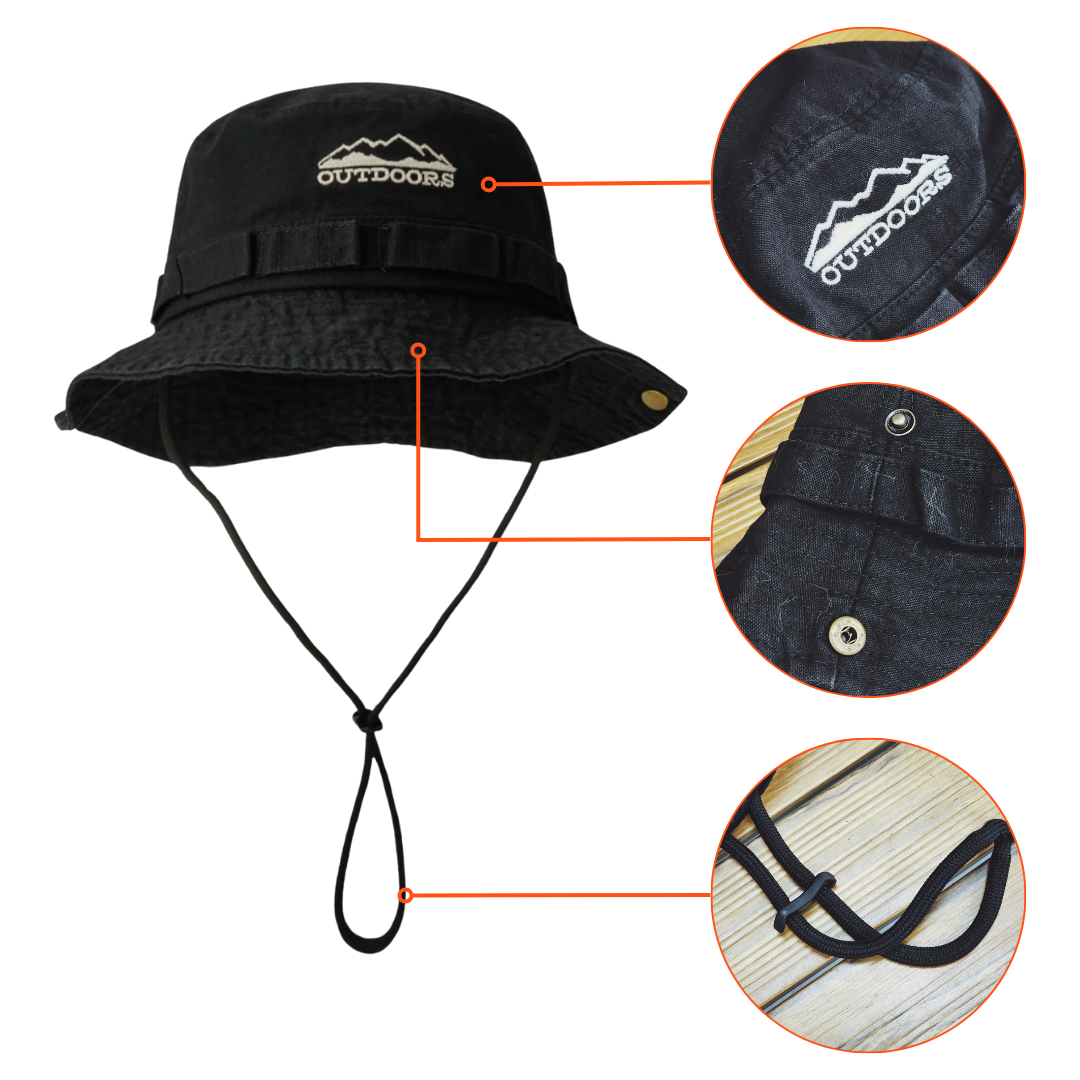 Pro Bucket Hat – Unisex, Perfekt til Udendørs Aktiviteter