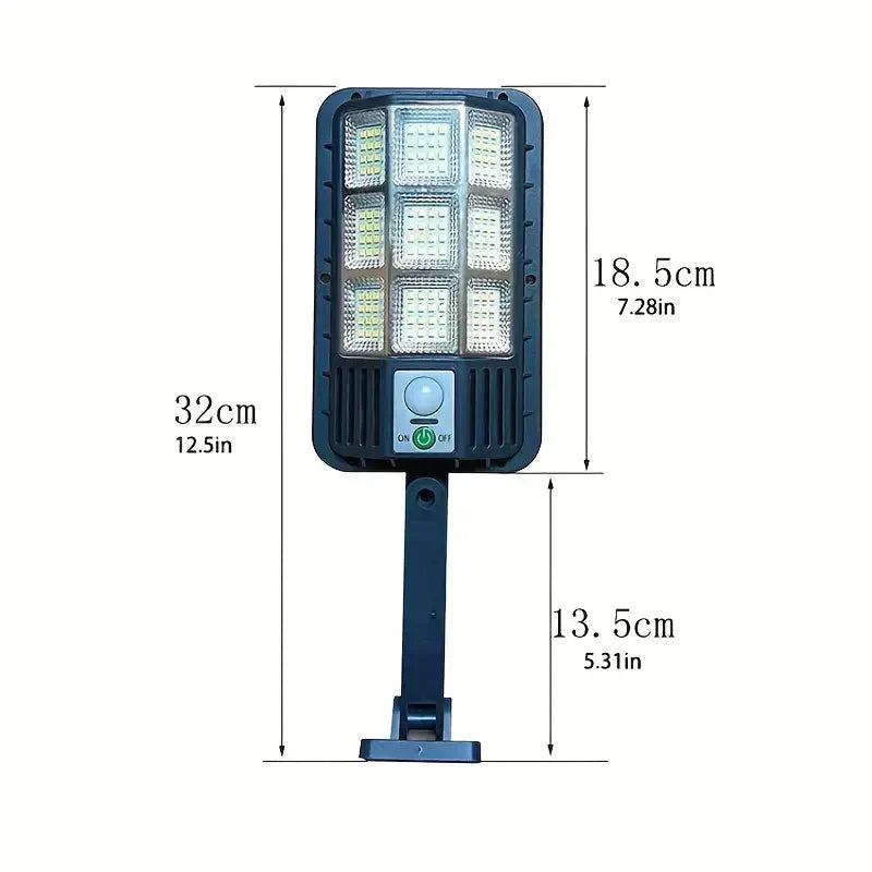 5000LM Solar Floodlight Motion Sensor Dusk to Dawn Outdoor Security Light with Remote Control