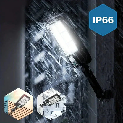 5000LM Solar Floodlight Motion Sensor Dusk to Dawn Outdoor Security Light with Remote Control