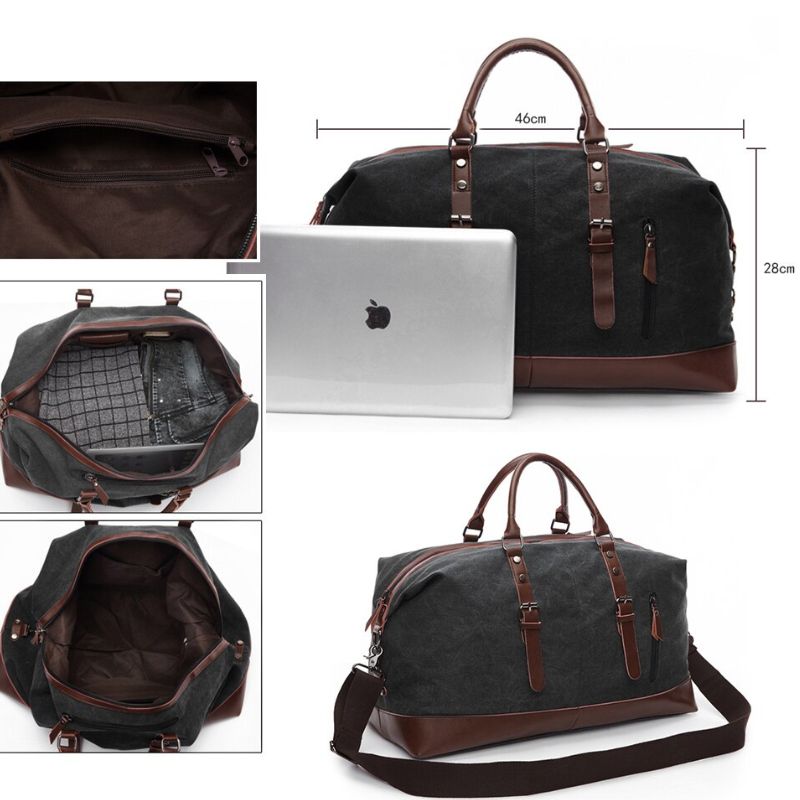 50L Travel Duffel Bag Water Resistant with Adjustable Strap