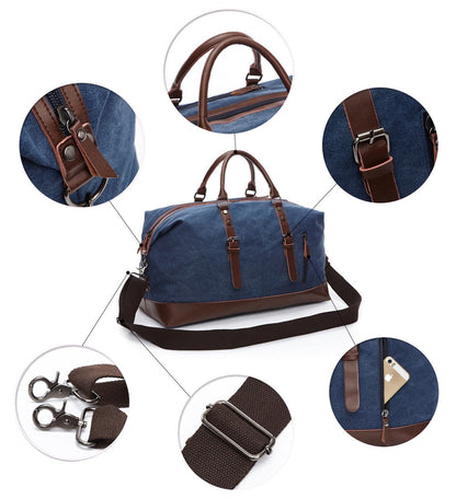 50L Travel Duffel Bag Water Resistant with Adjustable Strap